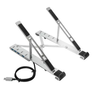 Targus Portable Laptop Tablet STAND+HUB Silver, image 8