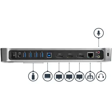 StarTech.com 4K USB Docking Station Supports 4K on One Display - Triple Display Docking Stati, image 8
