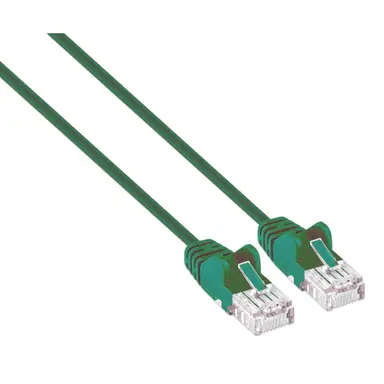 Intellinet Cat6 U/UTP Slim Network Patch Cable, 0.5 FT., Green, image 4