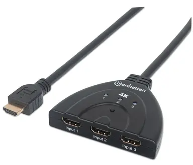 Manhattan - Strategic Manhattan 4K60HZ 3-Port HDMI Switch