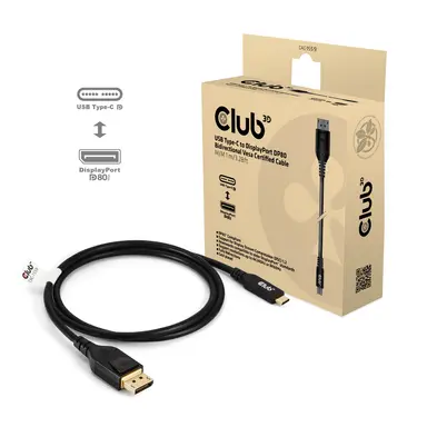 Club 3D B.V DP80 DisplayPort to C 1M/3.28FT Cable, image 6