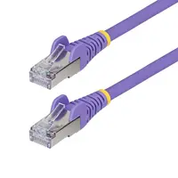 StarTech.com 6 in Purple Cat6a Ethernet Cable, Snagless RJ45, 10G, 100W PoE, S/FTP, LSZH, 27AW, image 3