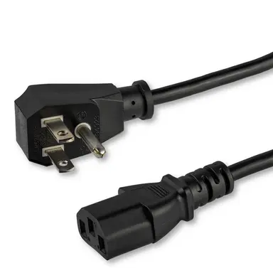 StarTech.com 15 ft (4.5 m) 18AWG Flexible Computer Power Cord W/ Flat NEMA 5-15P and IEC 60320, image 4