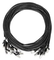 Intellinet CAT8.1 U/FTP Slim Network Patch Cable, 0.5 FT., Black, 10-Pack, image 3