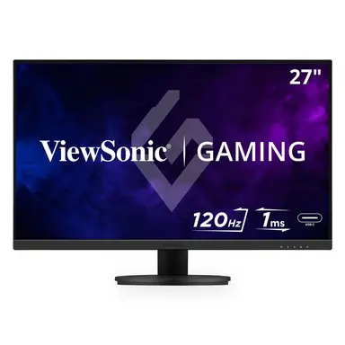 ViewSonic 27 in 1080P 1MS 120HZ (OC) IPS Gaming Monitor with USB-C (Signal Only), 1920 × 1080