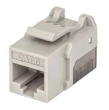 Intellinet Fastpunch Cat6 Keystone Jack UTP, Gray