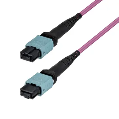 StarTech.com 10m (33ft) MTP®/MPO Fiber Optic Cable 12F Type-B OM4 Multimode MTP/PC Female Fiber Patch Cable 50/125µm Ofnp Plenum MTP-12 Fiber Jumper Cord