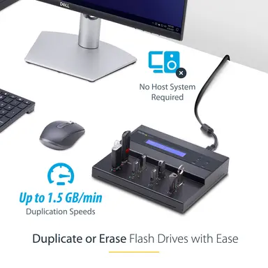 STARTECH.COM 1 to 7 Standalone USB Flash Drive DUPLICATOR/ERASER CLONER/SANITIZER; Supports, image 7