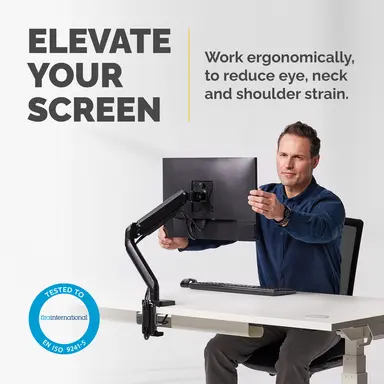 Fellowes Platinum Series Single Monitor Arm, image 6
