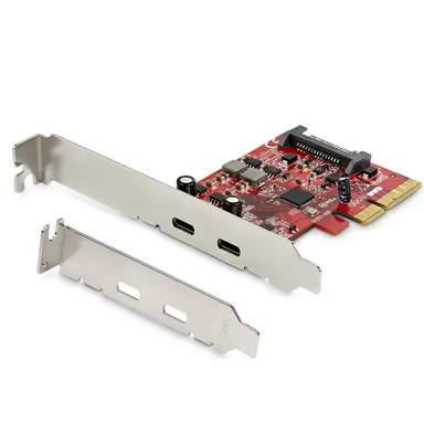 StarTech.com USB-C 10GBPS PCIe Card; 15W (5V@3A per Port) for Charging - ASM3242 Controller U