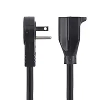 StarTech.com 10 ft (3M) Power Extension Cord - 360&DEG; Rotating Flat Plug Extension Cord - NE, image 5