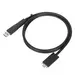 Targus 1M USB-C Male W/ Screw to USB-C Male Cable W/ USB-a Tether Black, image 5