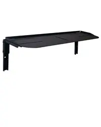 Peerless Industries Video Conferencing Shelf Wall Mount - Black - Video Conference Equipment Can Sit