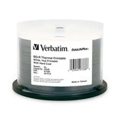 Verbatim Americas BD-R 25GB 16X White Thermal Print 50PK, image 4