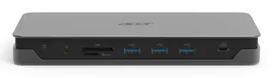 Acer America Acer Dock Option ADK233 Acer USB Type C GEN1 Dock Silver CE And Fcc with US PO, image 4