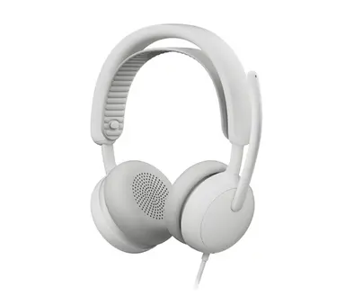 Logitech Zone Wired 2 Headset for Business (Teams Version) - Off-White, image 4