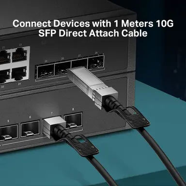 Omada Networks BY TP Link 1 Meter 10 GB SFP+ Direct Attach Cable, image 7