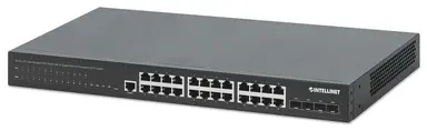 24-PORT Gigabit Ethernet POE+ Managed Switch with Four 10G Sfp+ Uplinks