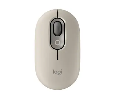 Logitech Pop Mouse with Emoji - MIST_SAND