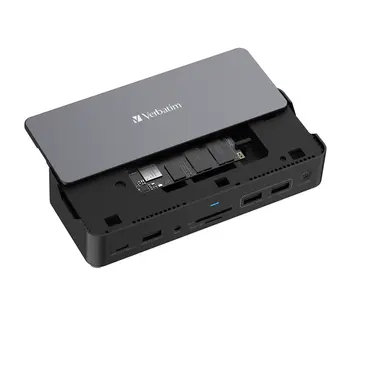 Verbatim Americas USB-C Pro Docking Station 15-in-1 256GB VI3000 SSD, image 6