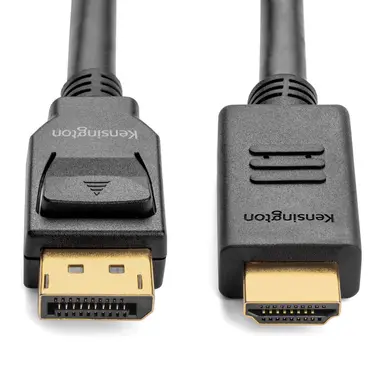 Kensington Computer Displayport 1.2 (M) to HDMI (M) Passive Unidirectional Cable 6FT, image 6