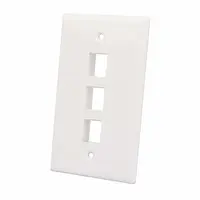 Intellinet 3-Outlet Keystone Wall Plate, image 3