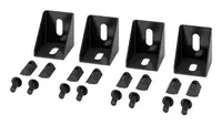 APC BY Schneider Electric Right Angle Connector X4 Black, image 3