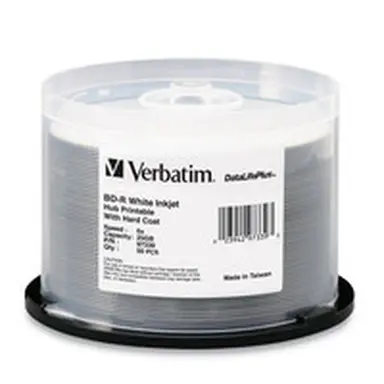 Verbatim Americas BD-R 25GB 16X White Inkjet Print 50PK, image 4