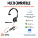 HP Poly Blackwire 3315 Monaural USB-C Headset +3.5MM Plug +USB-C/A Adapter, image 5