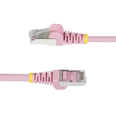 StarTech.com 10 ft Pink Cat6a Ethernet Cable, Snagless RJ45, 10G, 100W PoE, S/FTP, LSZH, 27AWG, image 7