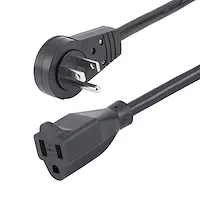 StarTech.com 10 ft (3M) Power Extension Cord - 360&DEG; Rotating Flat Plug Extension Cord - NE, image 3