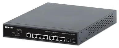 10-PORT L2+ Fully Managed POE++ Switch with 8 Gigabit Ethernet Ports and 2 Sfp U