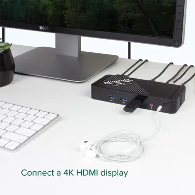Plugable Technologies Plugable USB-C Dock 4K HDMI, 60W Charging, Ethernet, USB 3.0/2.0 Ports USB-C D, image 7