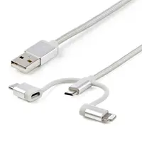StarTech.com Micro USB, USB Type-C & Lightning - Braided Nylon Jacket Cable Does Not Kink or, image 3