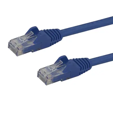 StarTech.com 1 ft Blue Cat6 Ethernet Cable Delivers Multi Gigabit 1/2.5/5GBPS & 10GBPS up to 1