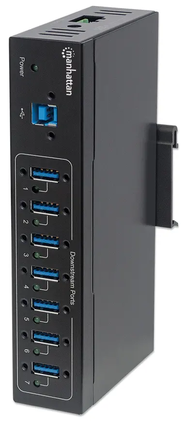 Manhattan - Strategic 7-Port Industrial USB 3.0 Hub