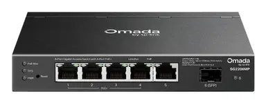 Omada Networks BY TP Link Omada 6-PORT Gigabit Access Switch POE+, image 4
