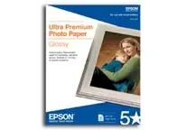 Epson Print Glossy Photo Paper - 8.5 in X 11 in - 50 SHEET(S). for Epson 3640, Basis Weight: