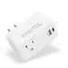 Plugable Technologies Plugable Wall Outlet Extender with 1X USB-C and 1X USB, 32W USB C Charger Block, image 5
