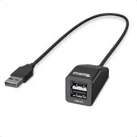 Plugable Technologies Plugable USB 2.0 2-Port High Speed Ultra Compact Hub Splitter, image 3