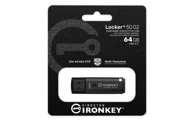 Kingston 64GB Ironkey Locker Plus 50 G2, Fips 197, AES-256, 145MB/S Read, 115MB/, image 5