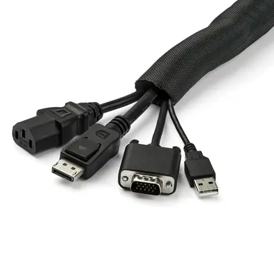 StarTech.com 15 ft Flexible Cable Management Sleeve Wrap - Expandable Coiled Cable Manager Sle, image 7
