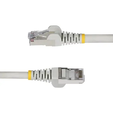 StarTech.com 1 ft Gray Cat6a Ethernet Cable, Snagless RJ45, 10G, 100W PoE, S/FTP, LSZH, 27AWG, image 7