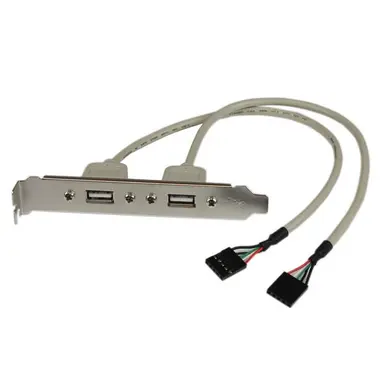 StarTech.com 2-Port USB a Slot Plate Adapter