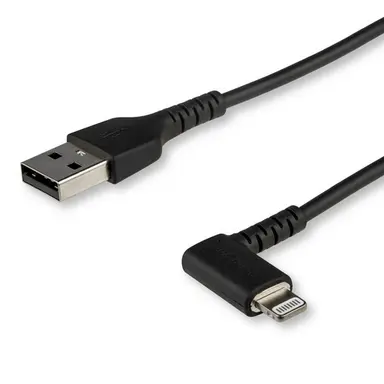 STARTECH.COM 2M (3 FT.) Angled Lightning to USB Cable- Apple Mfi Certified - Black, image 4