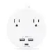 Cyberpower Systems (USA) Cyberpower Surge 5FT Cord 5-15P White - Nema 5-15P Input - 2 Nema 5-15, image 5