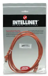 Intellinet 5 FT Orange Cat6 Snagless Patch Cable, image 8