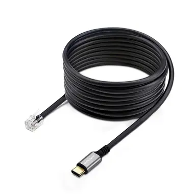 StarTech.com USB-C to RJ9 Adapter for Office Phone Handset or Wired/Wireless Headset, Use Exi