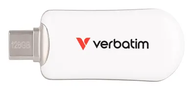 Verbatim Americas Plectra USB-C Flash Drive White 128GB