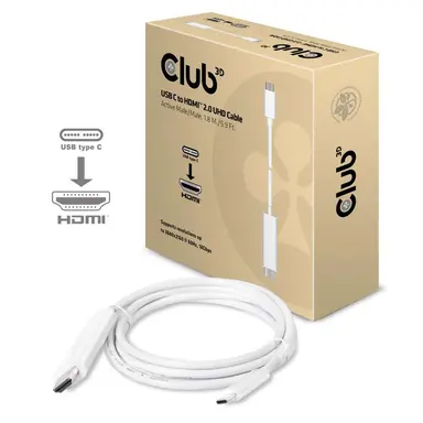Club 3D B.V USB C to HDMI 2.0 UHD Cable 1.8M/5.9FT, image 6